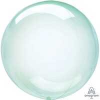 Crystal Clearz Green Round Balloon S40
