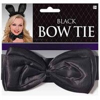 Black Deluxe Bowtie Size: One Size