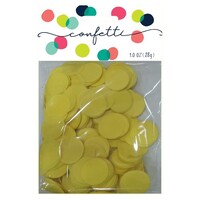 Confetti Circles 2cm Foil 28g Yellow