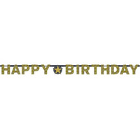 Sparkling Celebration Happy Birthday Prismatic Letter Banner 