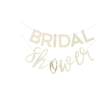 Botanical Hen Party Gold 'Bridal Shower' Bunting