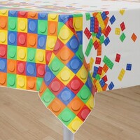 Block Party Plastic Table Cover 