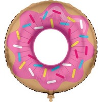 Donut Time Shape 76cm Foil Balloon