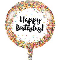45cm Sprinkles Happy Birthday! Foil Balloon