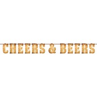 Cheers and Beers String Banner 15cm x 2m