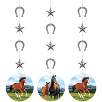 Horse and Pony Hanging String Cutouts 
