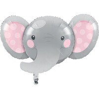 Enchanting Elephant Girl Shape 53cm x 89cm Foil Balloon