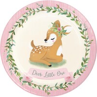 Deer Little One Dinner Plates Paper 22cm
