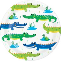 Alligator Party Lunch Plates Paper 18cm