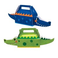 Alligator Party Treat Boxes Cardboard 