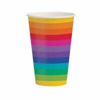 Rainbow Cups Paper 354ml