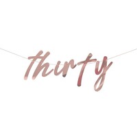 Mix it Up Banner Thirty Rose Gold Foiled
