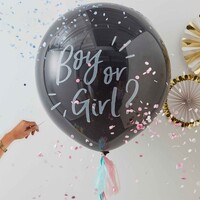 Oh Baby! Balloons 90cm Confetti Gender Reveal