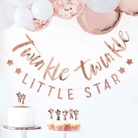 Twinkle Twinkle Bunting Rose Gold