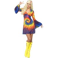 1960S Tie Dye Adult Costume Size: Large