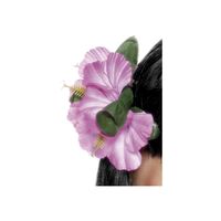 Hawaiian Purple Flower Hair Clip