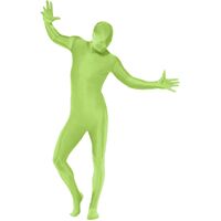 Green Second Skin Suit Adult Costume Size: Medium