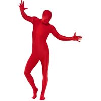 Red Second Skin Adult Costume Suit Size: Medium