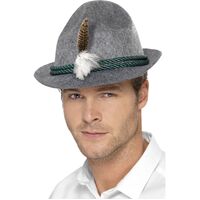 German Trenker Hat With Feather Costume Accessory