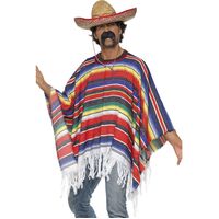 Mexican Poncho Adult Costume Size: One Size Fits Most