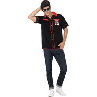 Strike It Lucky 50's Bowling Shirt Adult Costume Size: Large