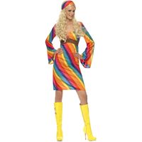 Rainbow Hippie Adult Costume Size: Large