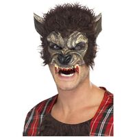 Werewolf Half Face Mask Costume Accessory 