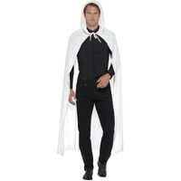 White Cape with Hood Adult Costume