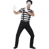 Mime Artist Gentleman Adult Costume Size: Medium