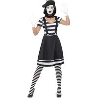 Lady Mime Artist Adult Costume Size: Medium
