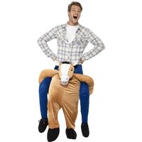 Horse Piggy Back Adult Costume Size: One Size Fits Most