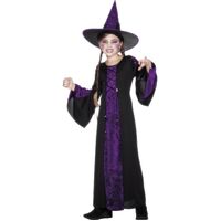 Black and Purple Bewitched Child Costume Size: Medium