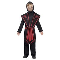 Ninja Red Child Costume Size: Large