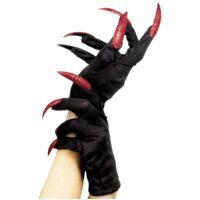 Halloween Black Gloves