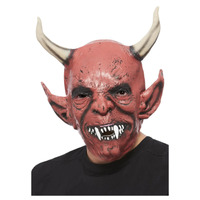 Red Devil Demon Mask Costume Accessory