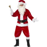 Deluxe Santa Adult Costume and Hat Size: Medium