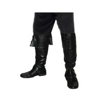Deluxe Adult Pirate Boot Covers Black Costume Accessory