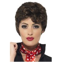 Grease Rizzo Brown Wig