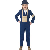 Horrible Histories Air Warden Child Costume Size: Medium