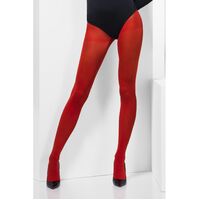 Red Opaque Tights Costume Accessory