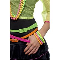 Beaded Neon Bracelets Costume Accessory
