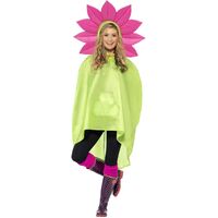 Flower Party Poncho Adult Costume