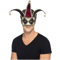 Gothic Venetian Harlequin Eyemask Costume Accessory