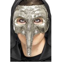Luxury Venetian Capitano Mask Costume Accessory