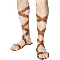 Roman Brown Adult Sandals