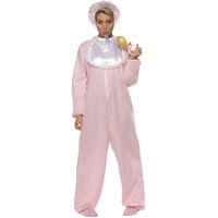 Baby Girl Pink Romper Adult Costume Size: One Size Fits Most
