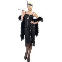 Black Flapper Adult Costume Size: Large