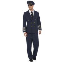 Navy Pilot Adult Costume Size: Large