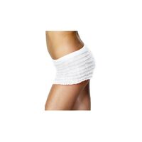 White Ruffled Adult Panties Costume Accessory Size: One Size