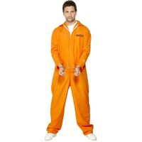 Escaped Prisoner Adult Costume Size: Extra Large